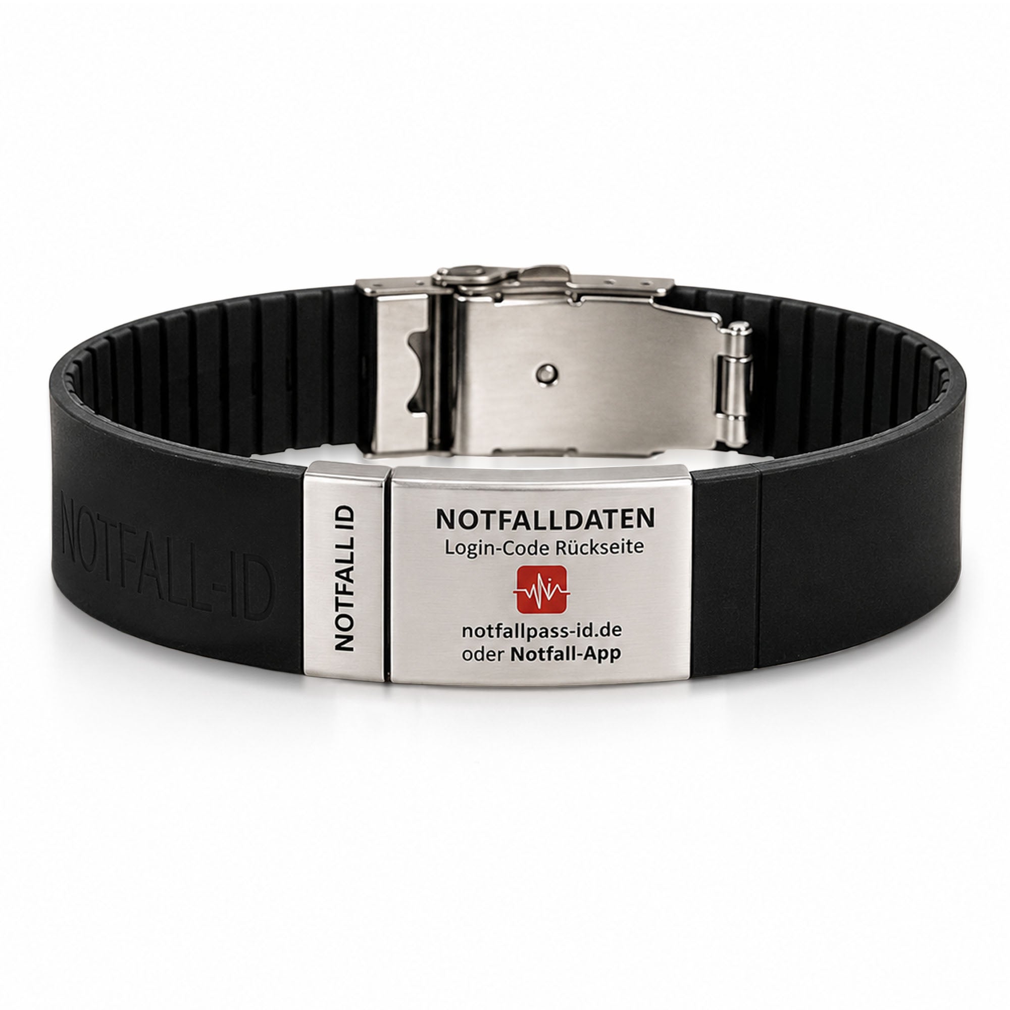 Notfall-ID Armband mit NFC & QR-Code - Medizinisches SOS-Armband