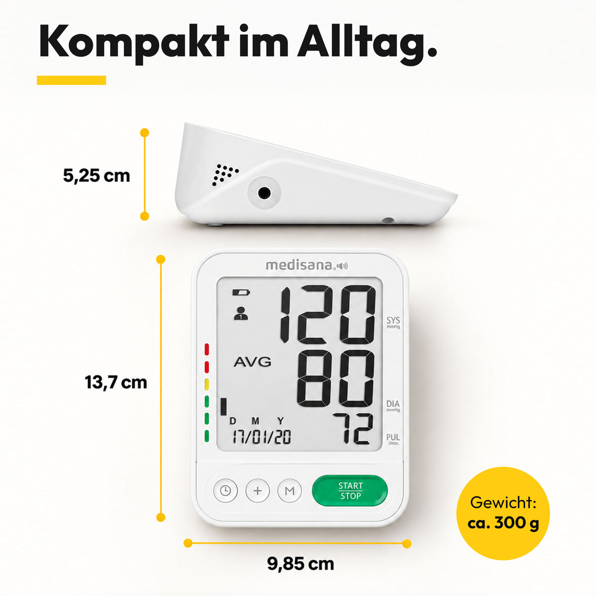 Medisana BU 586 Voice Oberarm-Blutdruckmessgerät