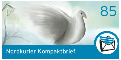 Kompaktbriefmarke - "Vier Briefmarken für Aschenbrödel", Taube - Einzelmarke
