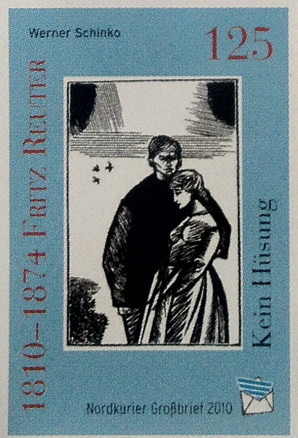 Großbriefmarke - 200. Geburtstag Fritz Reuter - Einzelmarke