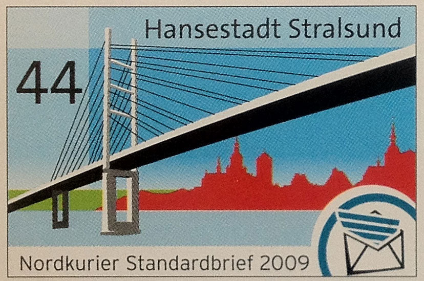 Standardbriefmarke - Sehenswürdigkeiten in Nordvorpommern, Stralsund - Einzelmarke