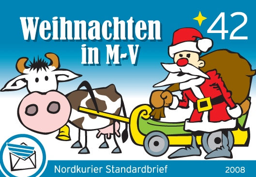 Standardbriefmarke - Weihnachtsbriefmarke Mecklenburg-Vorpommern - 10er-Bogen