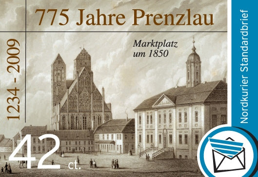 Standardbriefmarke - 775 Jahre Prenzlau - 10er-Bogen