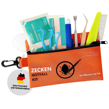 Alpenstern - Zeckenset für Mensch &amp; Tier – Zeckenentferner &amp; Notfallkit