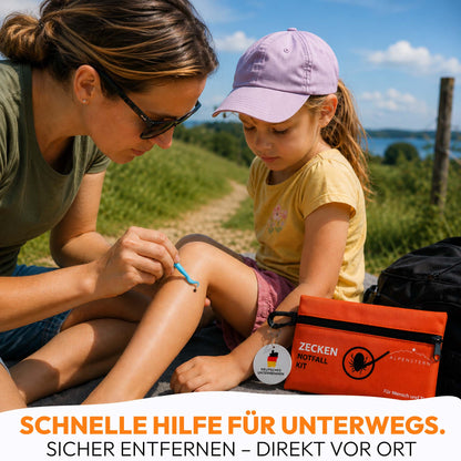 Alpenstern - Zeckenset für Mensch &amp; Tier – Zeckenentferner &amp; Notfallkit