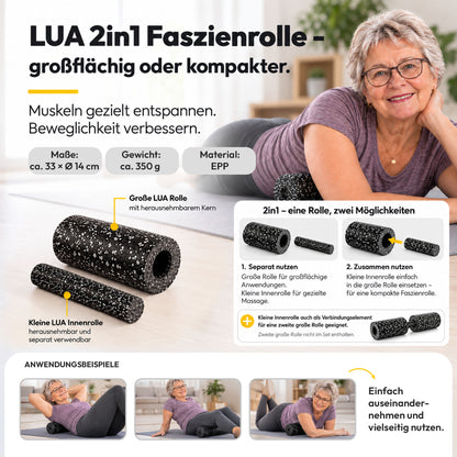 Trendy Sport Faszienrollen-Set – LUA 2in1, Bola S &amp; Dupla