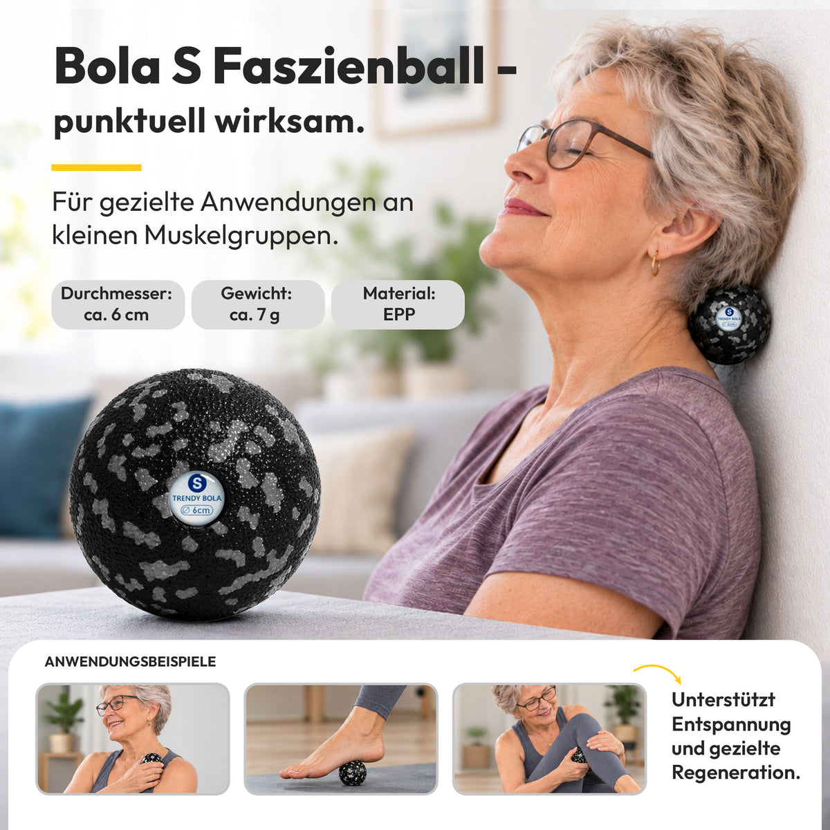 Trendy Sport Faszienrollen-Set – LUA 2in1, Bola S &amp; Dupla