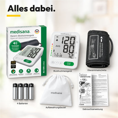 Medisana BU 586 Voice Oberarm-Blutdruckmessgerät