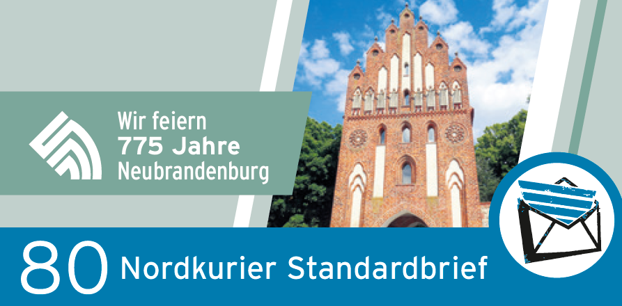 Standardbriefmarke - 775 Jahre Neubrandenburg - 10er-Bogen