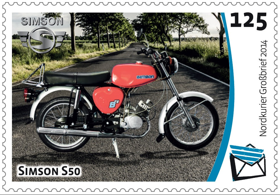 Großbriefmarke - Fahrzeuge aus der DDR - 10er-Bogen