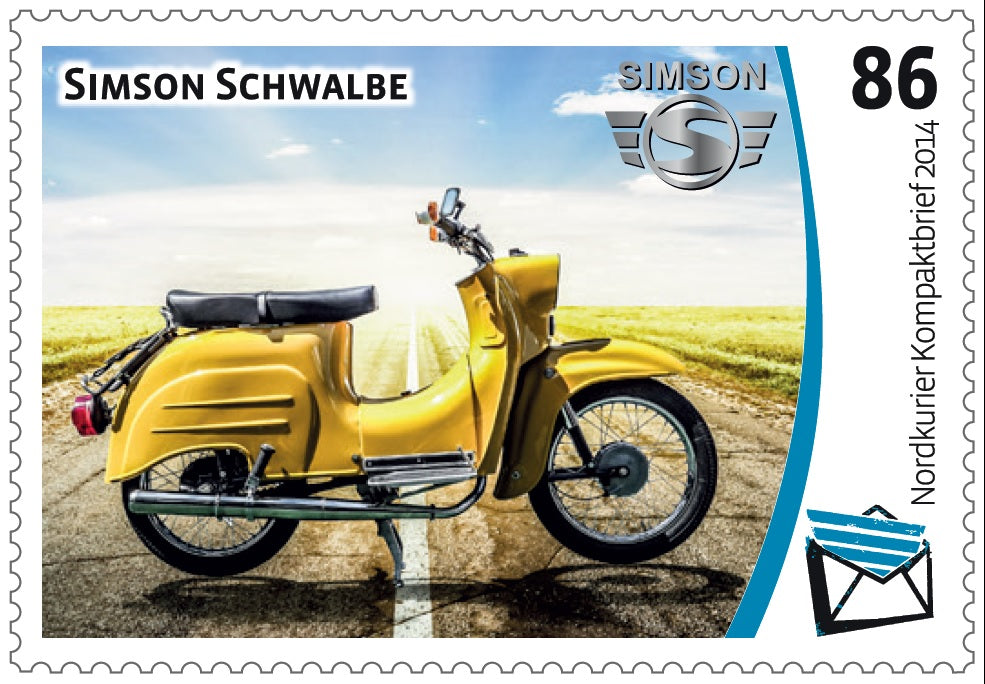 Kompaktbriefmarke - Fahrzeuge aus der DDR - 10er-Bogen