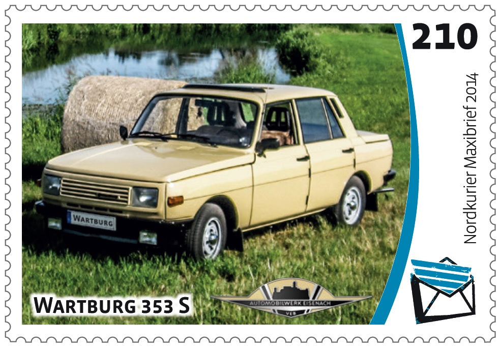 Maxibriefmarke - Fahrzeuge aus der DDR - 10er-Bogen