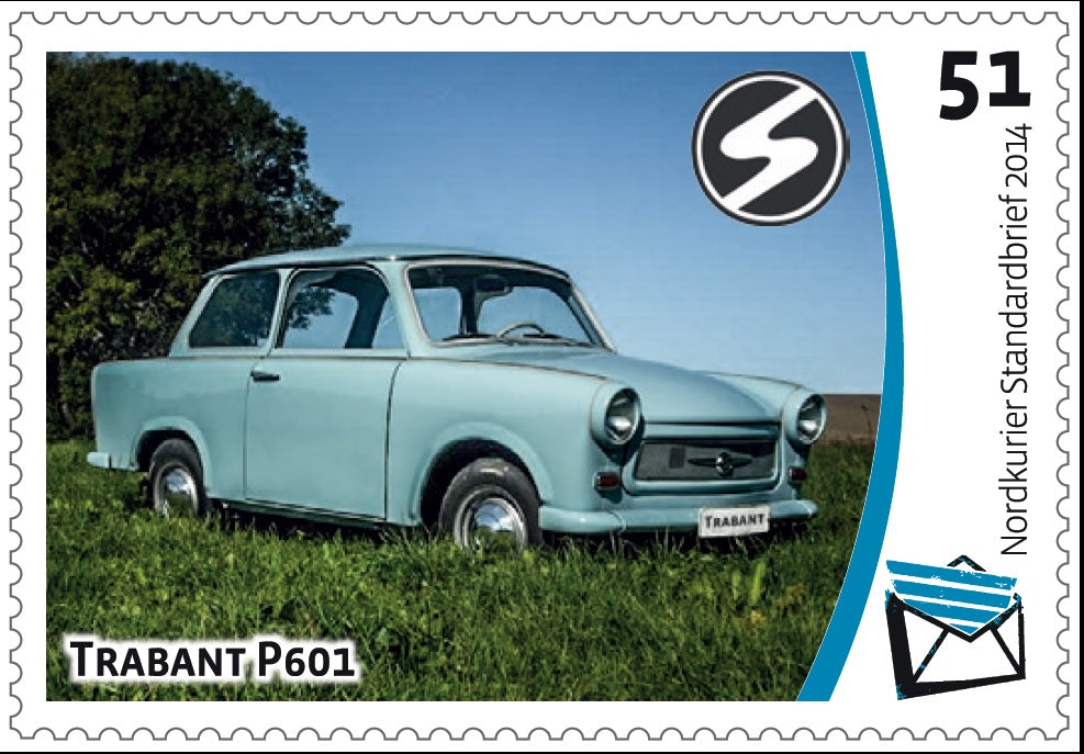 Standardbriefmarke - Fahrzeuge aus der DDR - 10er-Bogen