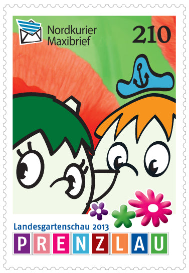Maxibriefmarke - Landesgartenschau Prenzlau 2013 - Einzelmarke | Portoänderung 2,10€
