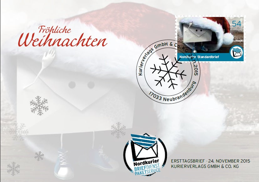 Sonderbriefmarke - Weihnachten 2015 - Ersttagskarte