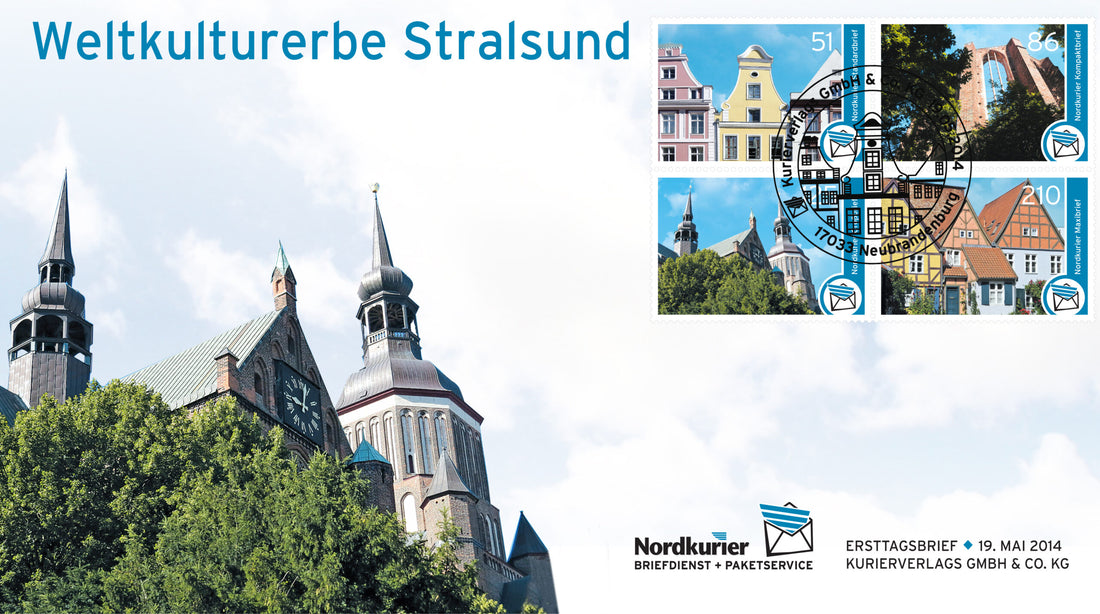 Sonderbriefmarke - Weltkulturerbe Stralsund - Ersttagskarte