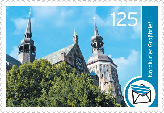 Großbriefmarke - Weltkulturerbe Stralsund - 10er-Bogen