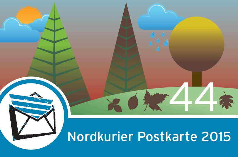 Postkartenbriefmarke - Die vier Jahreszeiten - Herbst - 10er-Bogen