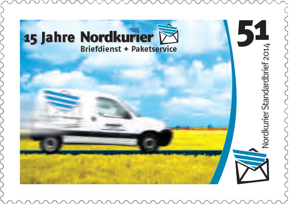 Standardbriefmarke - 15 Jahre Nordkurier - 10er-Bogen