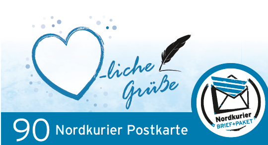 Postkarten Briefmarke - Herzliche Grüße - Einzelmarke