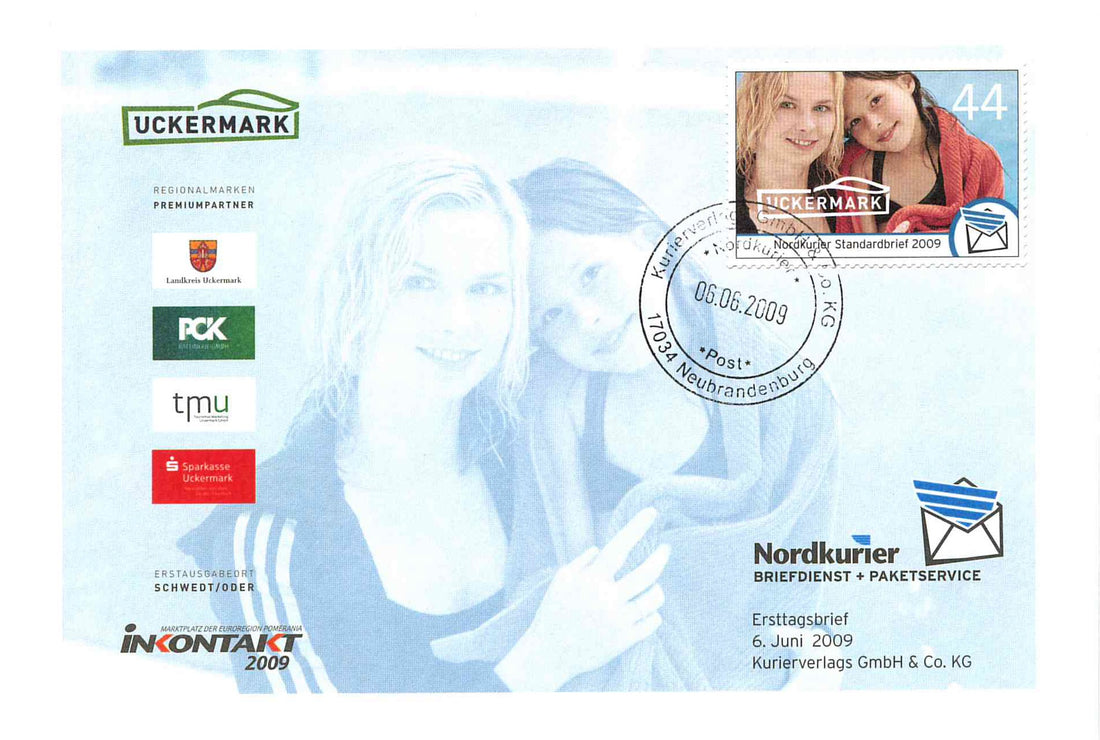 Sonderbriefmarke - Regionalmarke Uckermark - Ersttagskarte