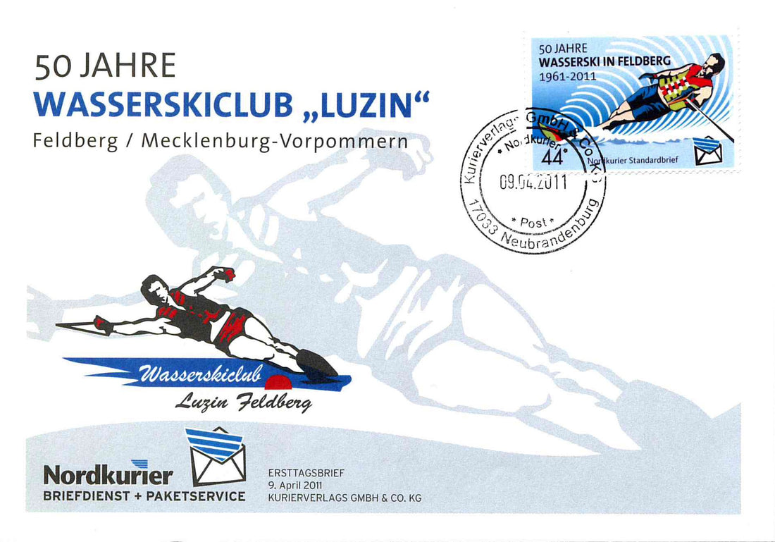 Sonderbriefmarke - Wasserski Feldberg - Ersttagskarte