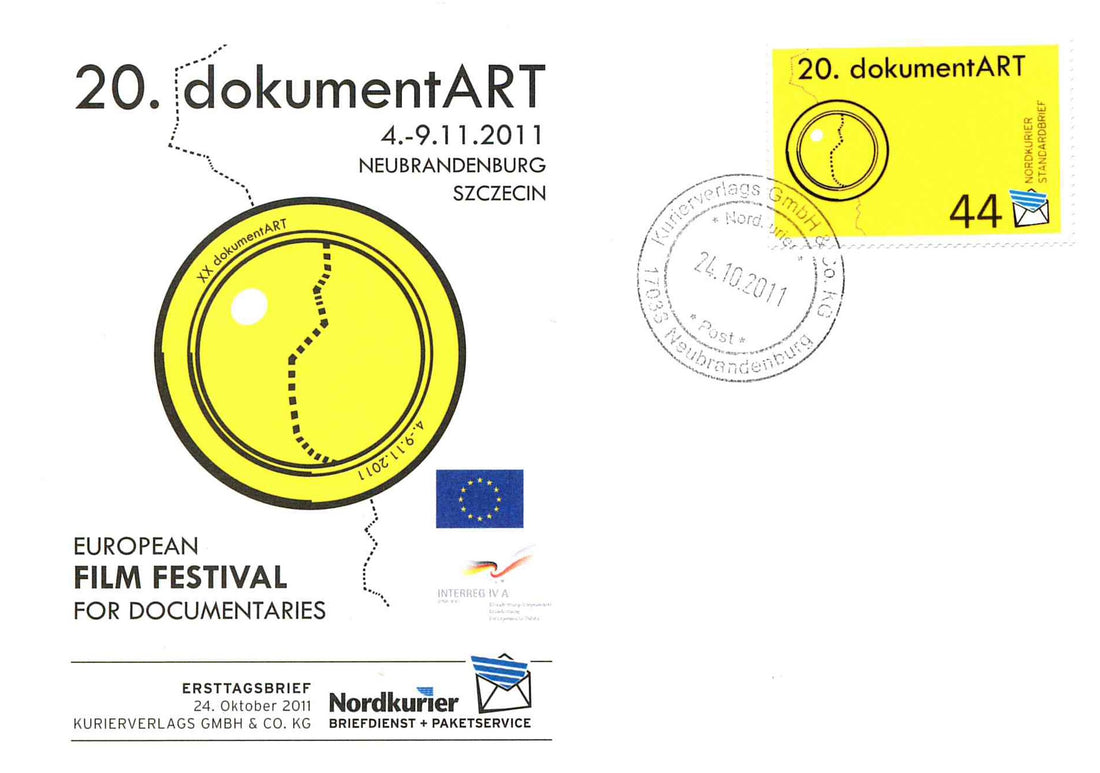 Sonderbriefmarke - 20. dokumentART - Ersttagskarte