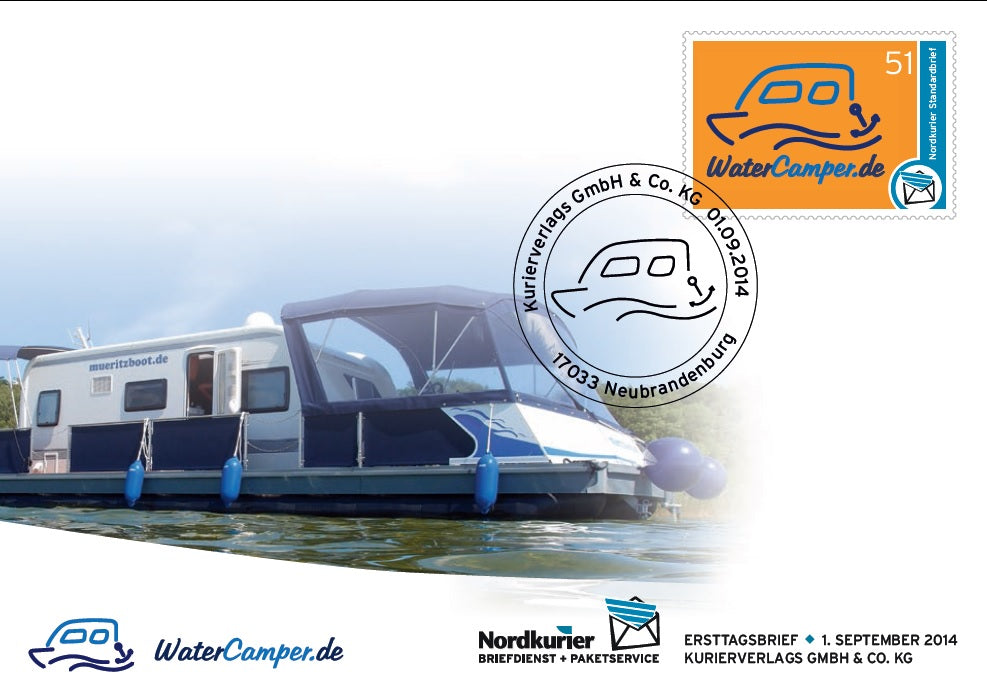 Sonderbriefmarke - WaterCamper - Ersttagskarte
