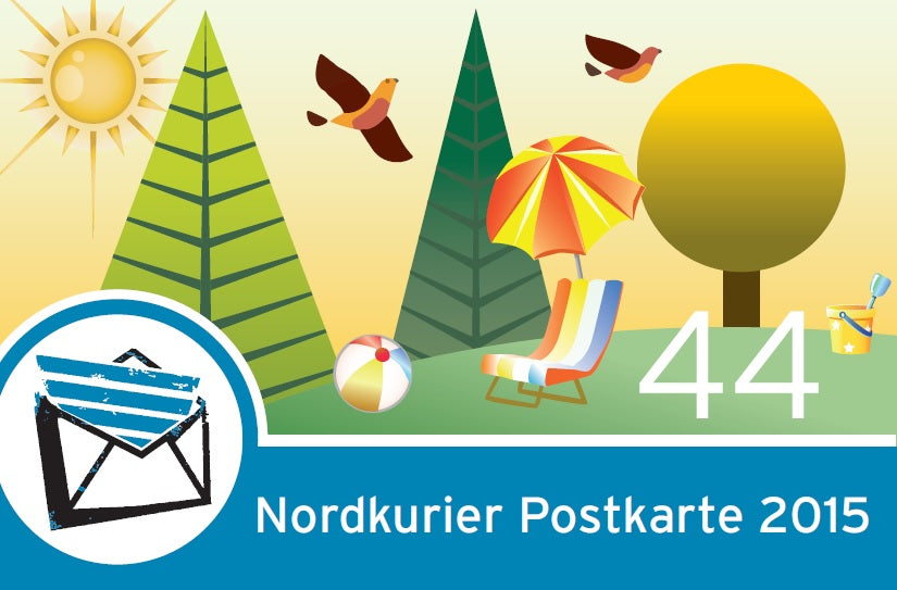 Postkartenbriefmarke - Die vier Jahreszeiten - Sommer - 10er-Bogen