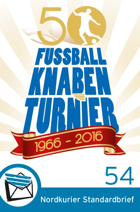 Standardbriefmarke - 50 Jahre Fußballknabenturnier - 10er-Bogen