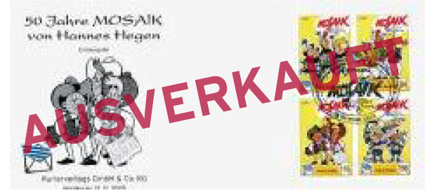 Sonderbriefmarke - 50 Jahre Mosaik - Ersttagskarte