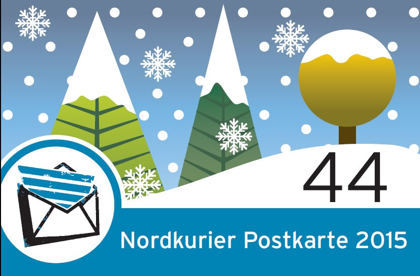 Postkartenbriefmarke - Die vier Jahreszeiten - Winter - 10er-Bogen
