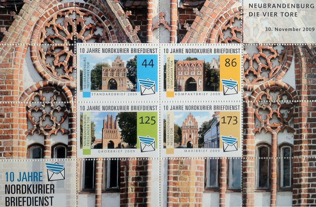 Markenserie - 10 Jahre Nordkurier Briefdienst - Schmuckbogen