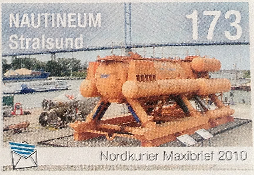Maxibriefmarke - 60 Jahre Deutsches Meeresmuseum Stralsund - Nautineum - Einzelmarke