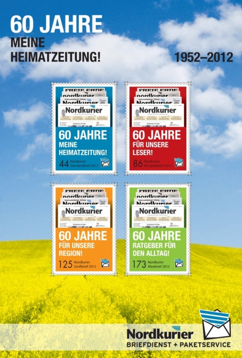 Markenserie - 60 Jahre Heimatzeitung - Schmuckbogen