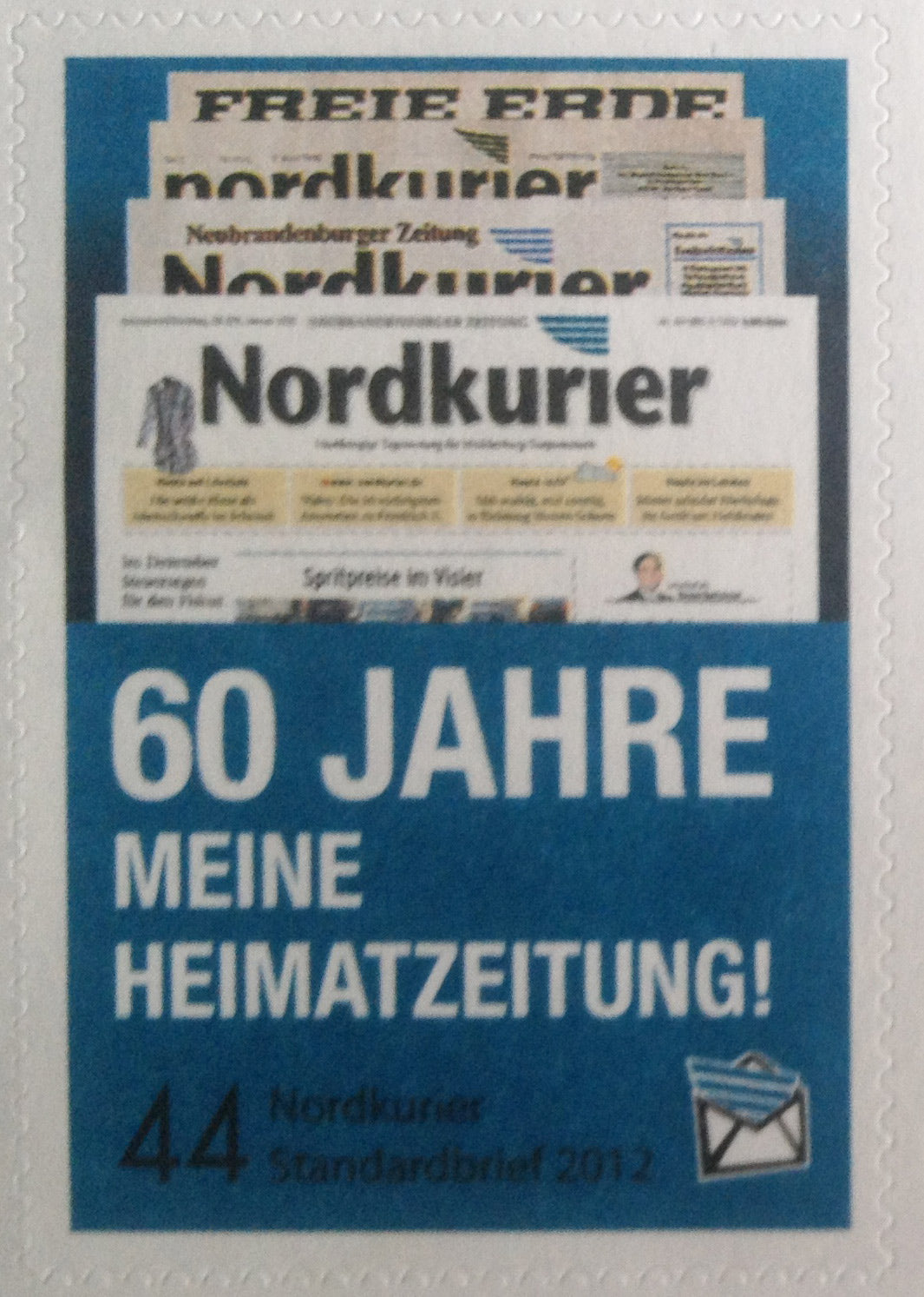 Standardbriefmarke - 60 Jahre Heimatzeitung - Einzelmarke