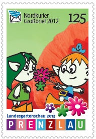 Großbriefmarke - Landesgartenschau Prenzlau 2013 - Einzelmarke