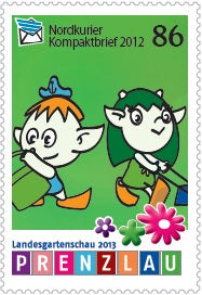 Kompaktbriefmarke - Landesgartenschau Prenzlau 2013 - Einzelmarke