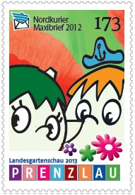 Maxibriefmarke - Landesgartenschau Prenzlau 2013 - Einzelmarke
