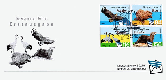 Sonderbriefmarke - Tiere unserer Heimat - Ersttagskarte