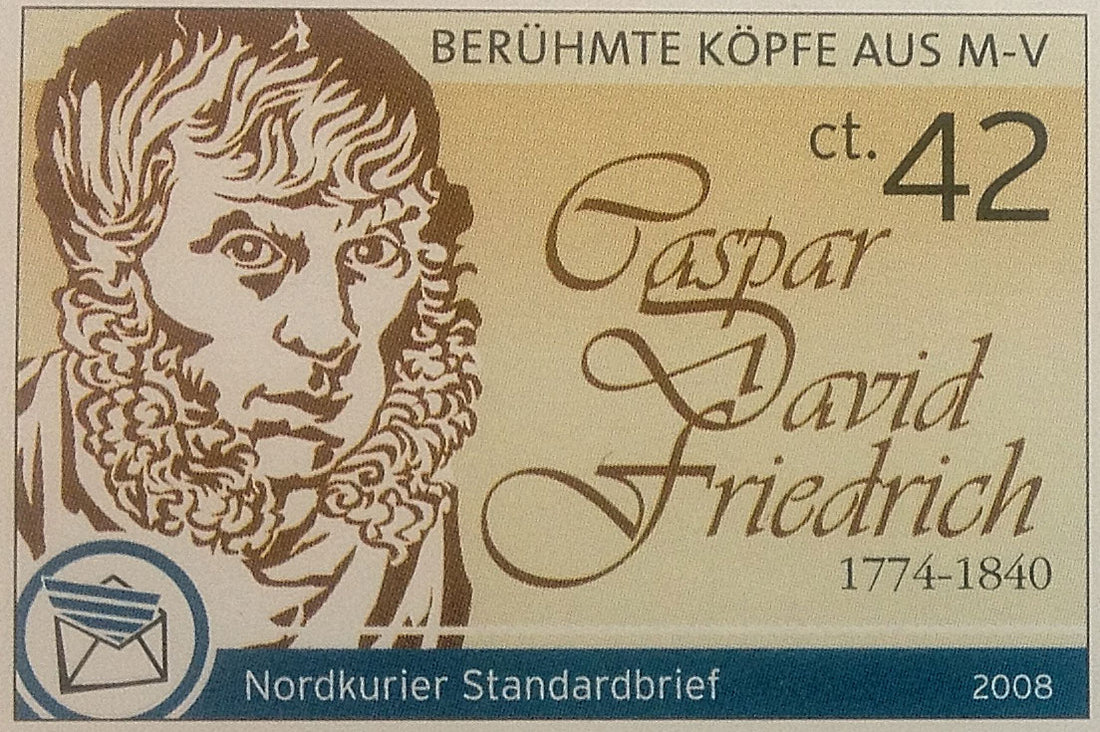 Standardbriefmarke - Berühmte Köpfe aus Mecklenburg, Caspar David Friedrich - Einzelmarke