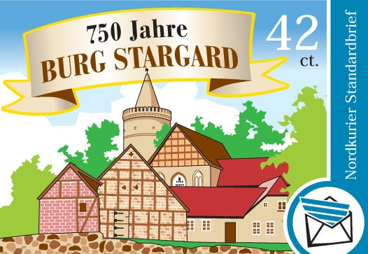 Standardbriefmarke | 750 Jahre Burg Stargard