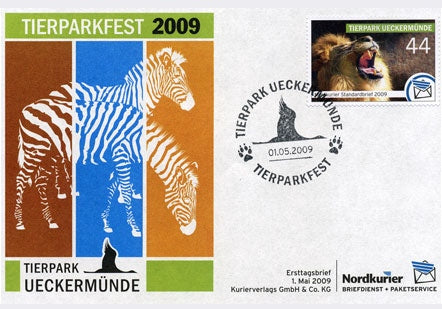 Sonderbriefmarke - Tierparkfest Ueckermünde 2009 - Ersttagskarte