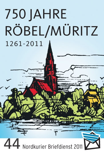 Standardbriefmarke - 750 Jahre Röbel - 10er-Bogen
