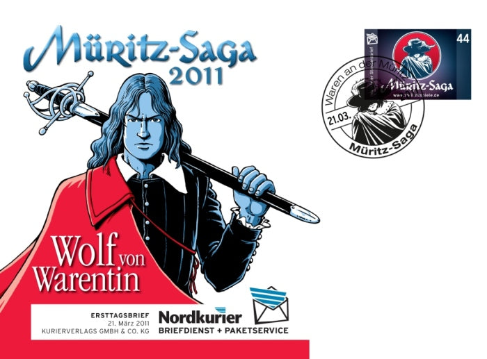 Sonderbriefmarke - Müritz Saga - Ersttagskarte