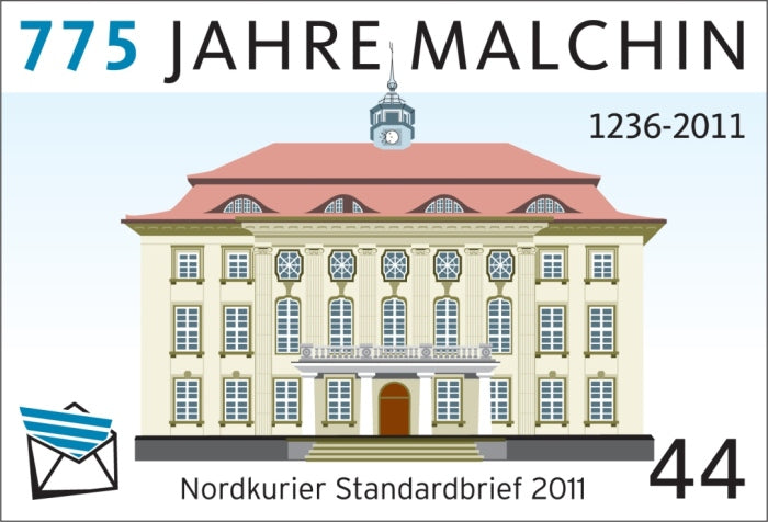 Standardbriefmarke - 775 Jahre Malchin - 10er-Bogen