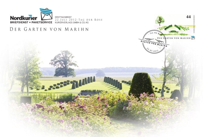 Sonderbriefmarke - Garten von Marihn - Ersttagskarte