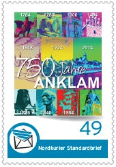 Standardbriefmarke - 750 Jahre Anklam - 10er-Bogen